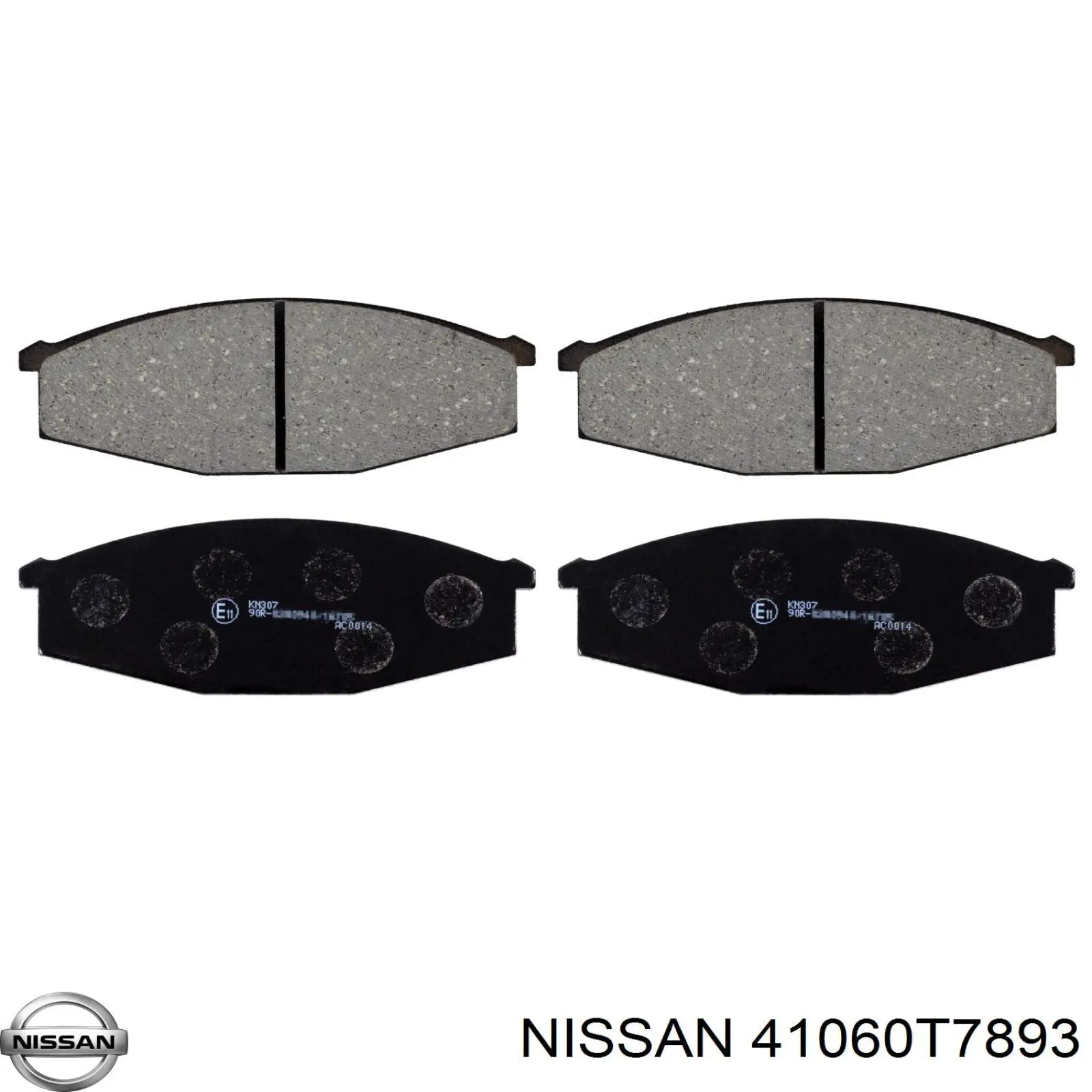 Купити 41060T7893 Nissan/Infiniti Колодки гальмівні передні, дискові