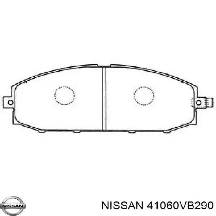Купити 41060VB290 Nissan/Infiniti Колодки гальмівні передні, дискові
