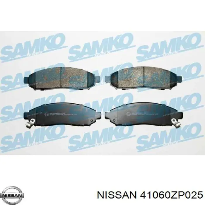 Купити 41060ZP025 Nissan/Infiniti Колодки гальмівні передні, дискові