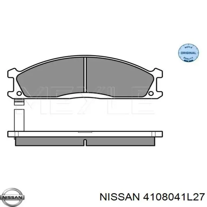 Гальмівні колодки Nissan/Infiniti 4108041L27 ціна, від 22.53 USD