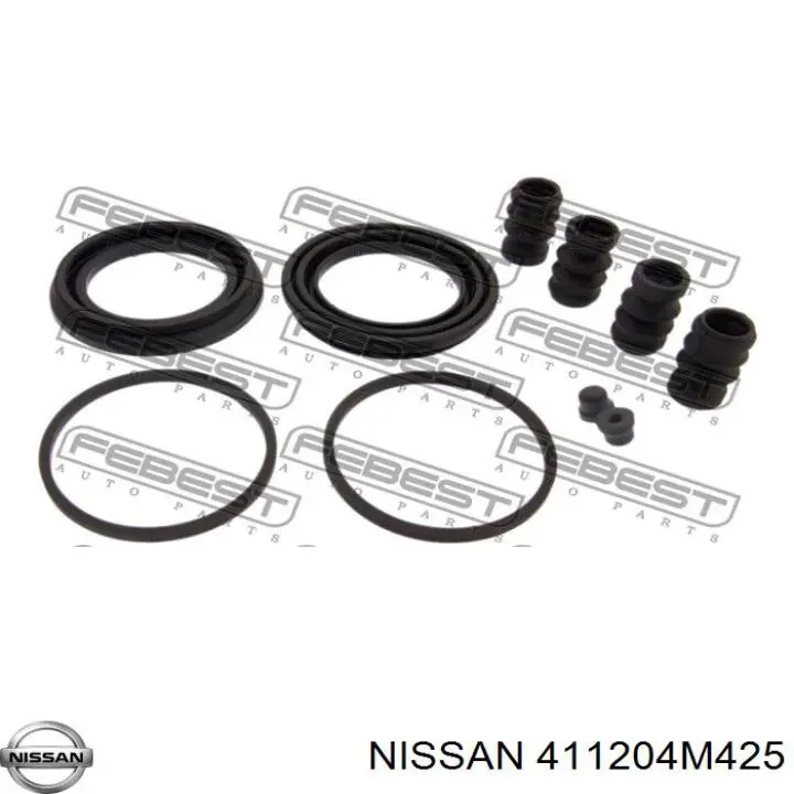 Ремкомплект супорту гальмівного переднього Nissan/Infiniti 411204M425 ціна, від 11.07 USD
