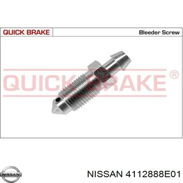 Купити 4112888E01 Nissan/Infiniti Штуцер прокачування супорту гальмівного, переднього