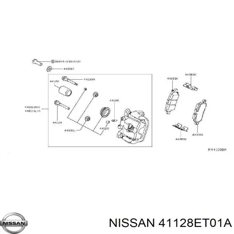  Nissan/Infiniti 41128ET01A ціна, від 31.68 USD