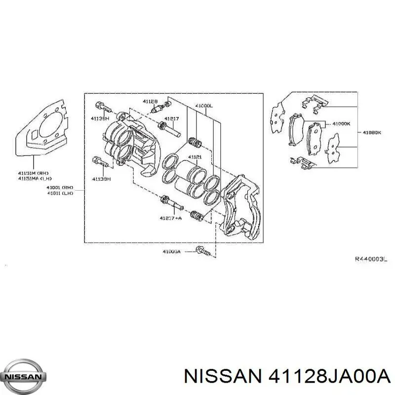 Купити 41128JA00A Nissan/Infiniti 