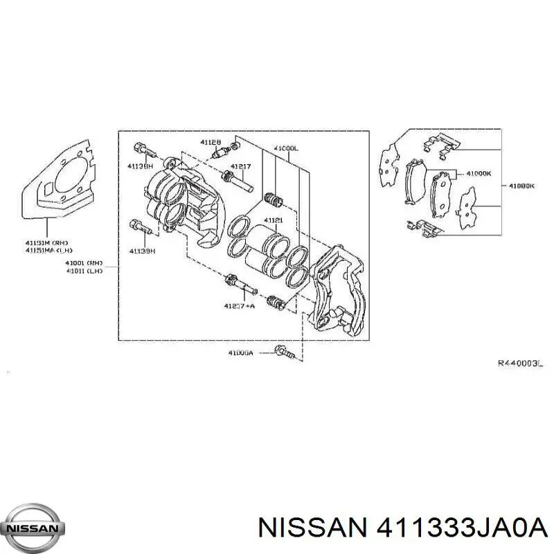  Nissan/Infiniti 411333JA0A ціна, від 11.05 USD