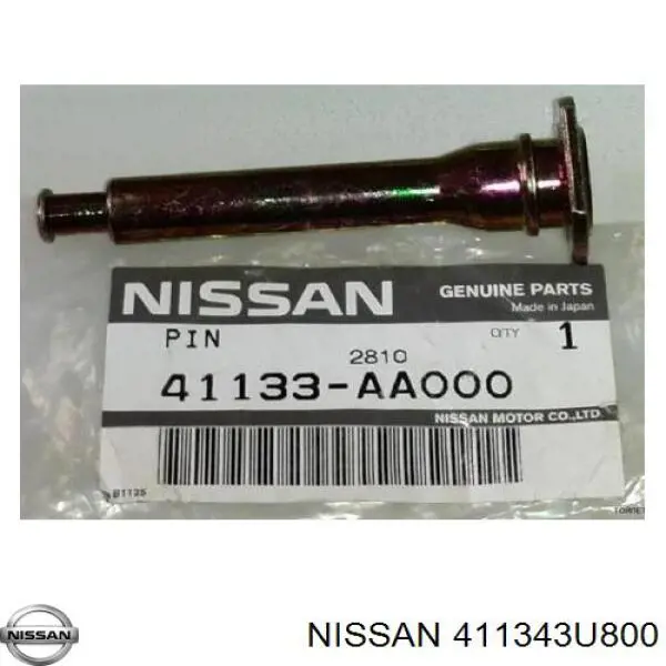 Направляюча супорту переднього Nissan/Infiniti 411343U800 ціна, від 8.42 USD