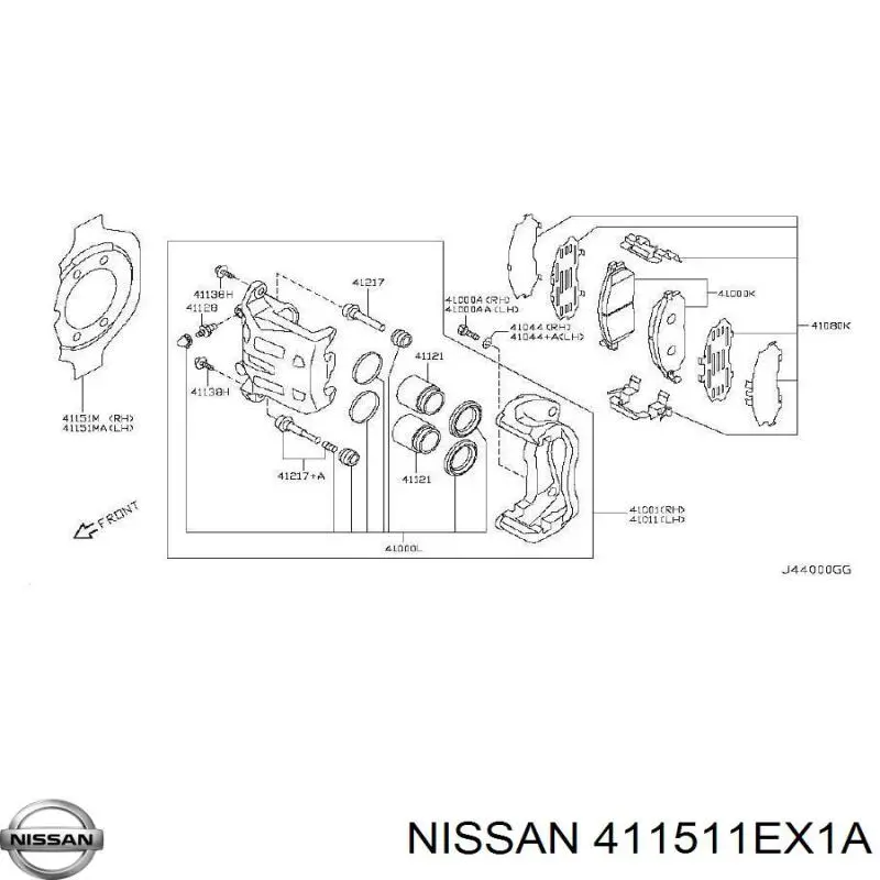  411511EX1A Nissan