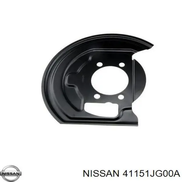 41151JG00A Nissan захист гальмівного диска, переднього, правого