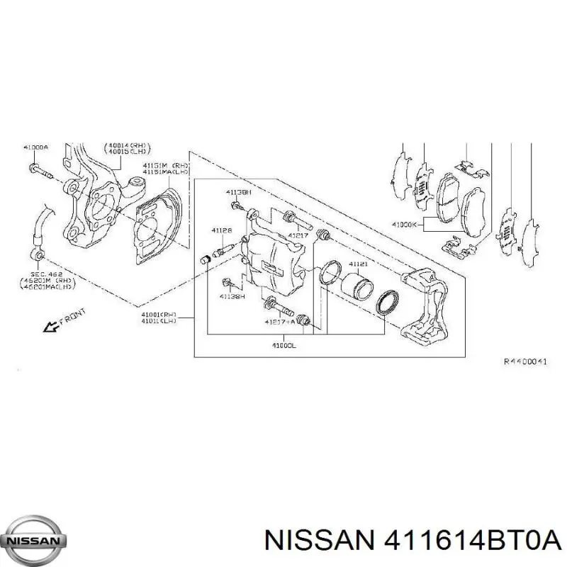  411614BT0A Nissan