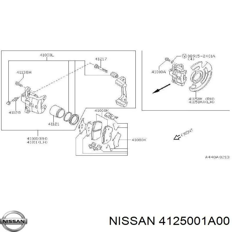  4125001A00 Nissan