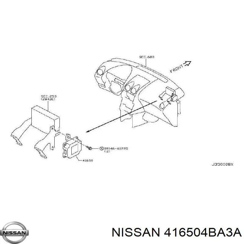  Nissan/Infiniti 416504BA3A ціна, від 9.09 USD