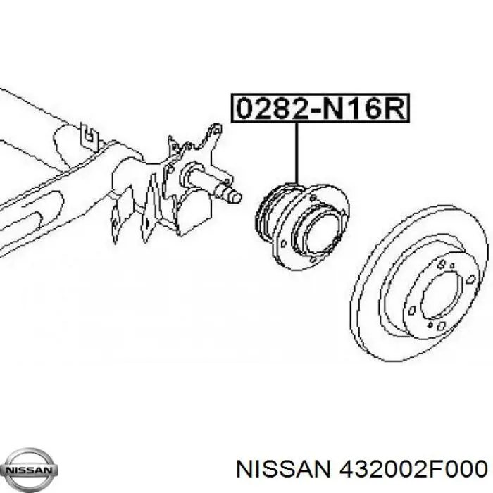 Купити 432002F000 Nissan/Infiniti Підшипник ступиці колеса