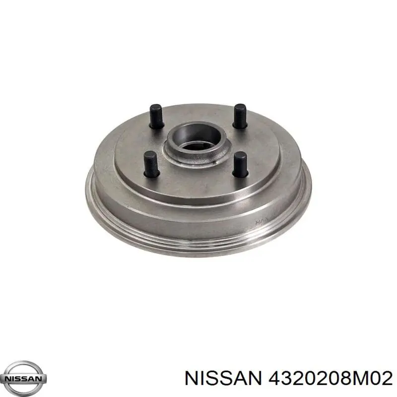 4320208M02 Nissan барабан гальмівний задній