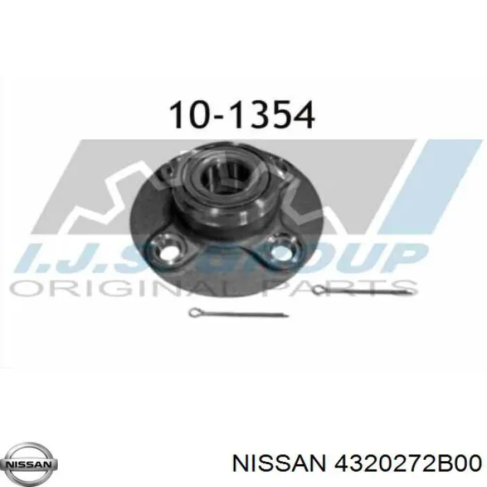 Маточини задніх коліс Nissan/Infiniti 4320272B00 ціна, від 35.30 USD