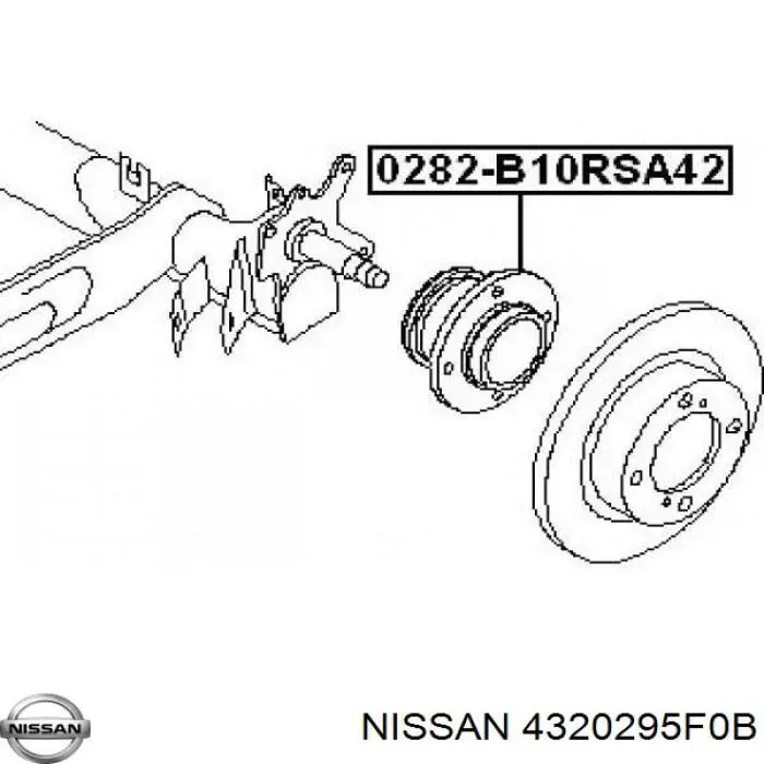 Купити 4320295F0B Nissan/Infiniti Підшипник ступиці колеса