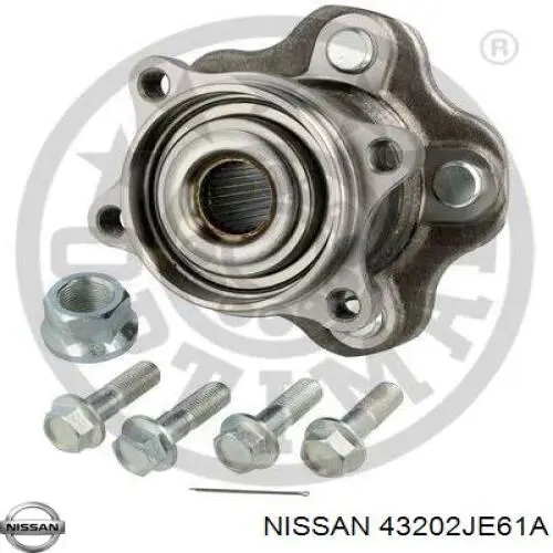 Маточини задніх коліс Nissan/Infiniti 43202JE61A ціна, від 602.47 USD