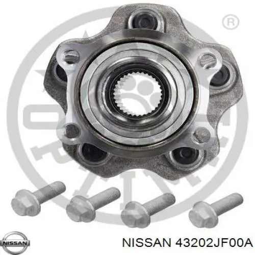 Маточини задніх коліс Nissan/Infiniti 43202JF00A ціна, від 111.30 USD