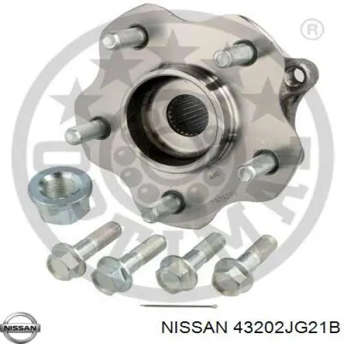 Маточина колеса передня Nissan/Infiniti 43202JG21B ціна, від 56.40 USD
