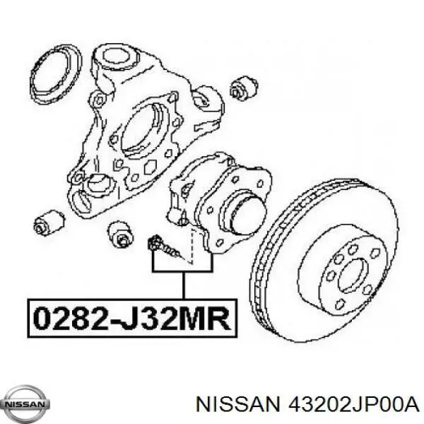 Купити 43202JP00A Nissan/Infiniti Підшипник ступиці колеса