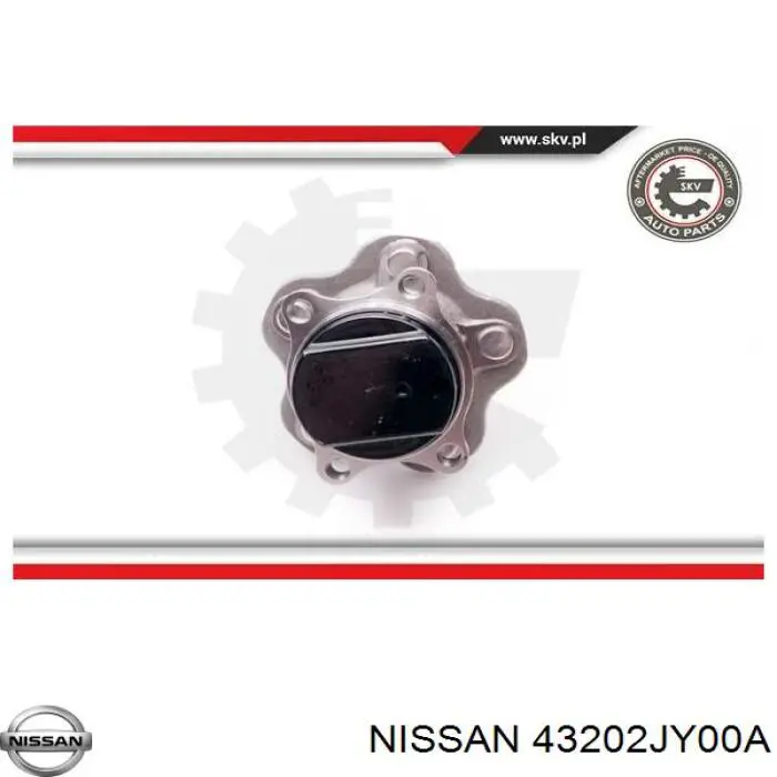 Маточини задніх коліс Nissan/Infiniti 43202JY00A ціна, від 48.67 USD