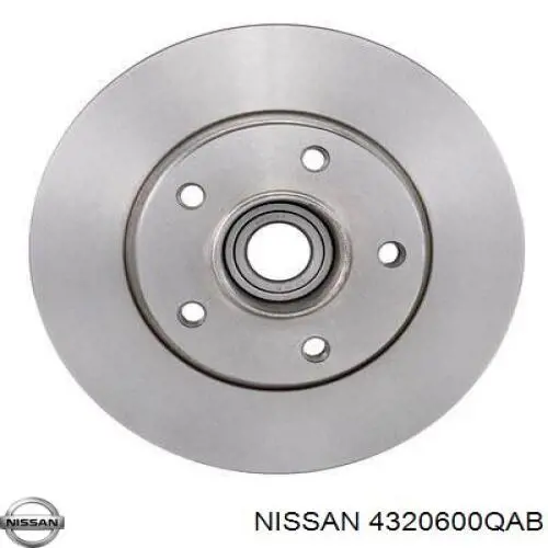 4320600QAB Nissan диск гальмівний задній