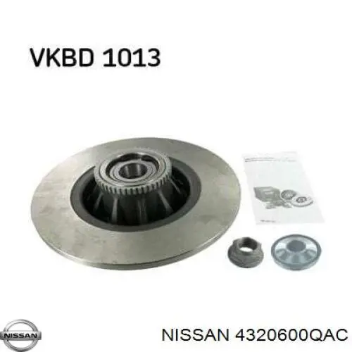 Гальмівні диски 4320600QAC Nissan/Infiniti