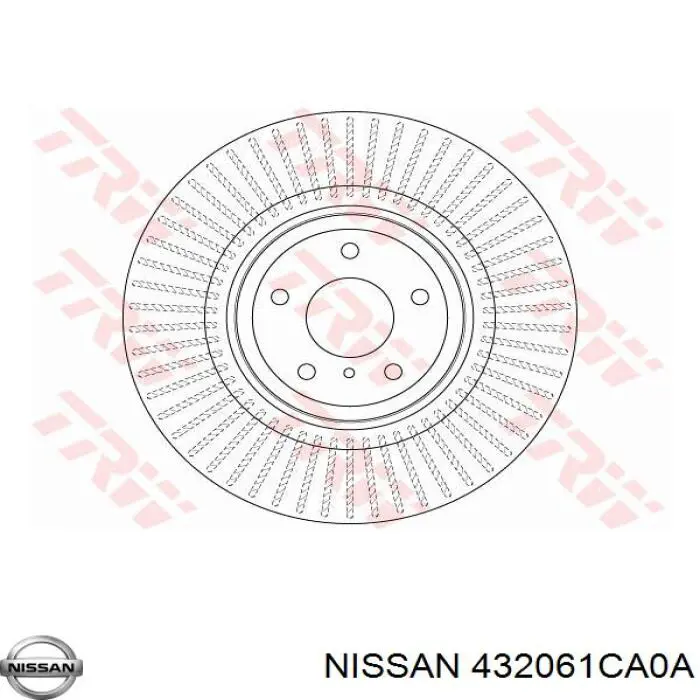 Диск гальмівний задній Nissan/Infiniti 432061CA0A