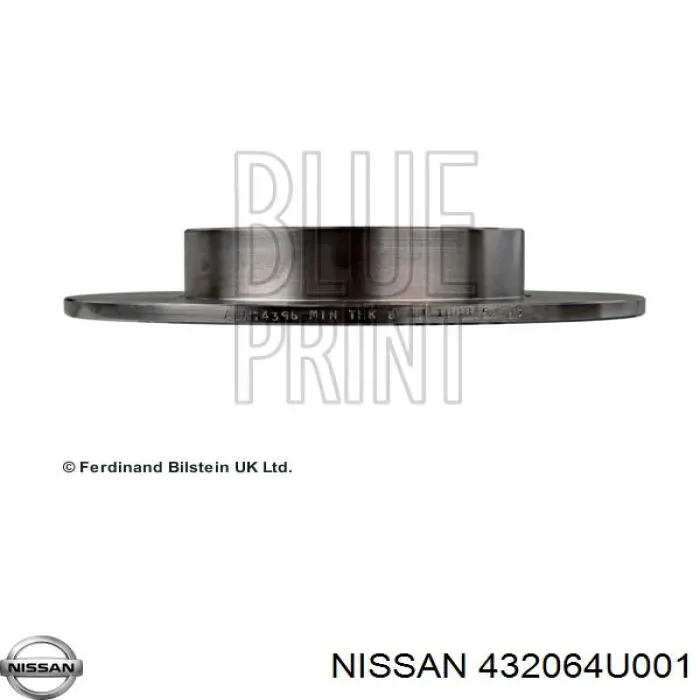 Задні дискові гальма Nissan/Infiniti 432064U001 ціна, від 25.58 USD