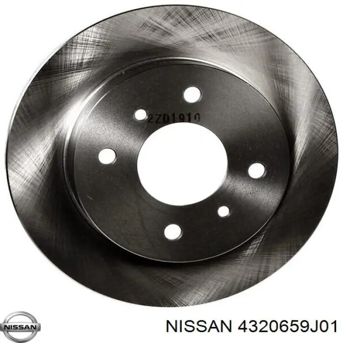 Купити 4320659J01 Nissan/Infiniti Диск заднього гальма