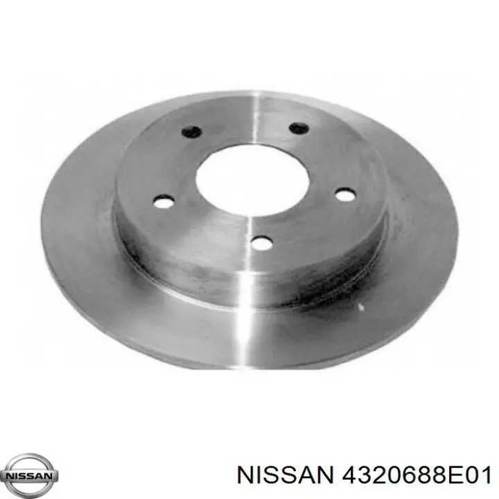Купити 4320688E01 Nissan/Infiniti Диск заднього гальма