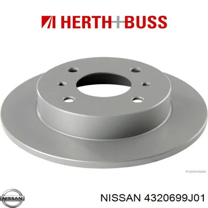 4320699J01 Nissan диск гальмівний задній