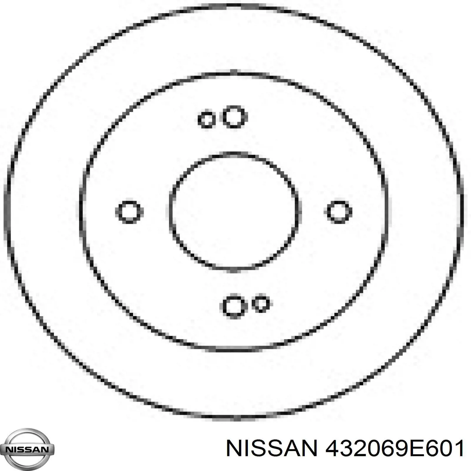 Амортизатор задній 432069E601 Nissan