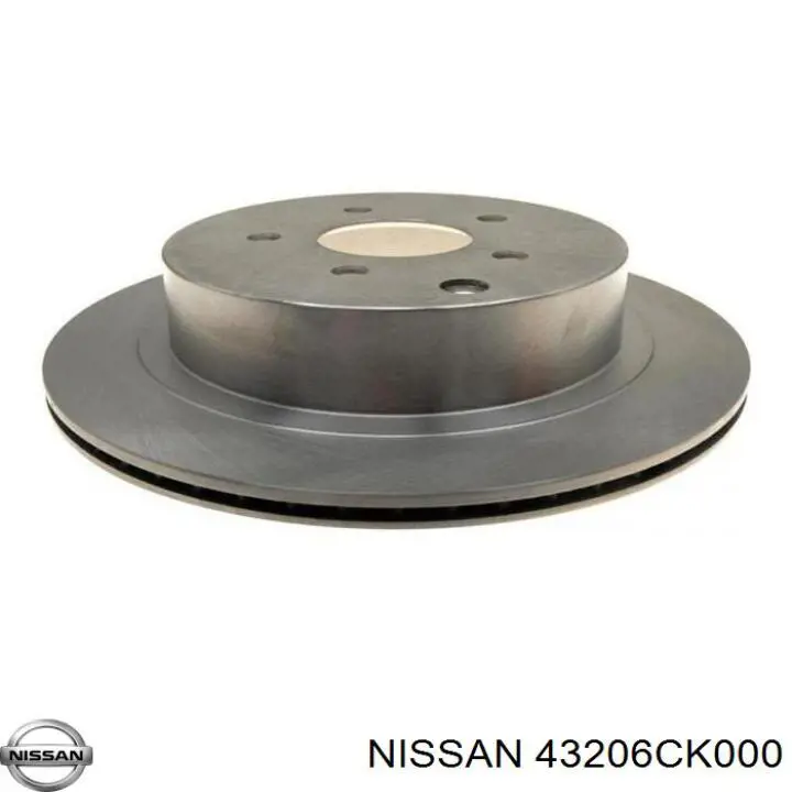 43206CK000 Nissan диск гальмівний задній