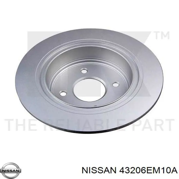 Диск гальмівний задній Nissan/Infiniti 43206EM10A