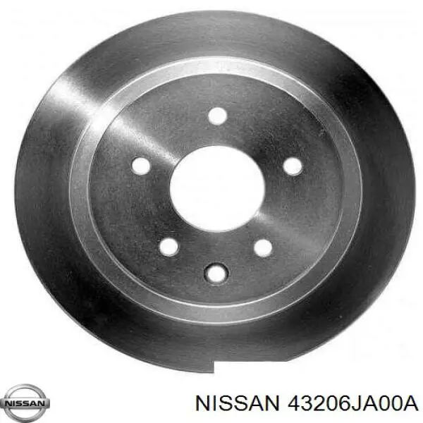 43206JA00A Nissan диск гальмівний задній
