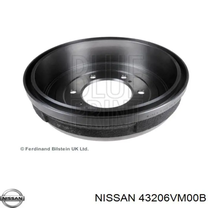 Барабан гальмівний задній Nissan/Infiniti 43206VM00B ціна, від 52.70 USD