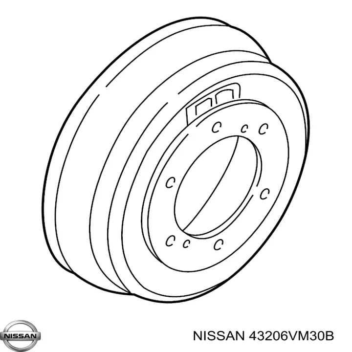 Барабан гальмівний задній TA103C Japan Parts