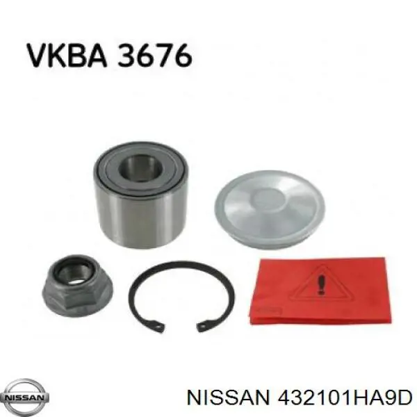 Підшипник маточини задньої Nissan/Infiniti 432101HA9D ціна, від 16.22 USD