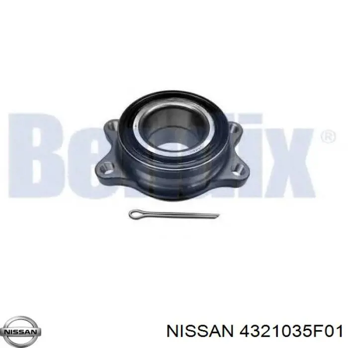 Підшипник задньої ступиці 4321035F01 Nissan/Infiniti
