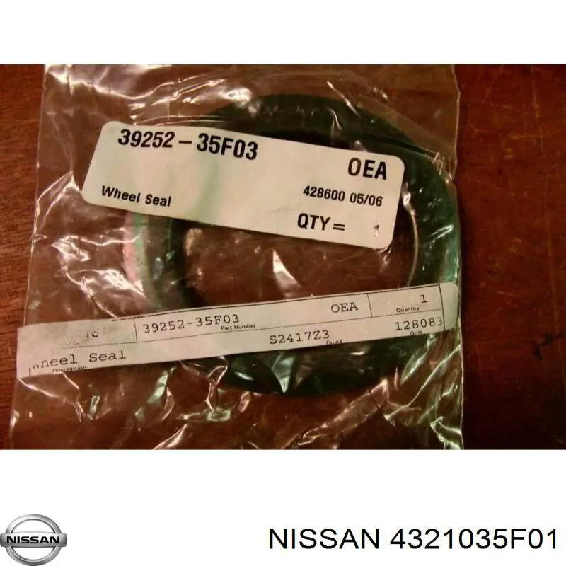 Підшипник маточини задньої Nissan/Infiniti 4321035F01 ціна, від 40.36 USD
