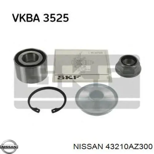 Підшипник маточини задньої Nissan/Infiniti 43210AZ300 ціна, від 11.04 USD