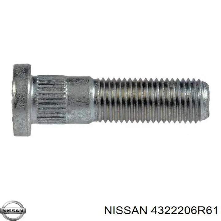 Купити 4322206R61 Nissan/Infiniti Шпилька колісна, задня