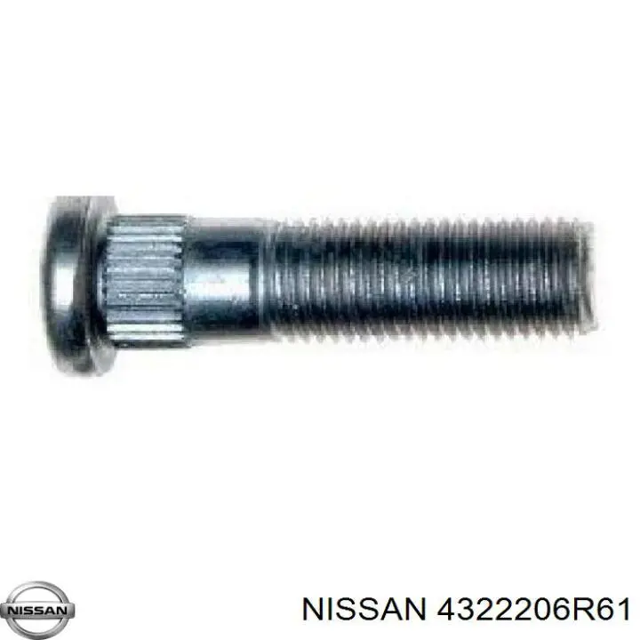 4322206R61 Nissan/Infiniti Шпилька маточини колеса задня