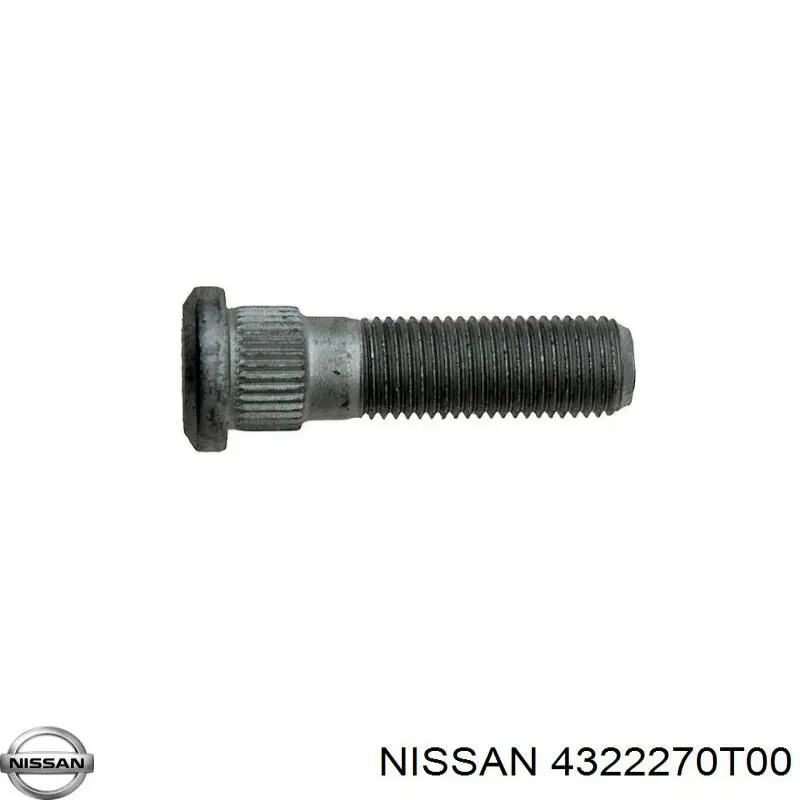Шпилька колісна, передня 4322270T00 Nissan/Infiniti