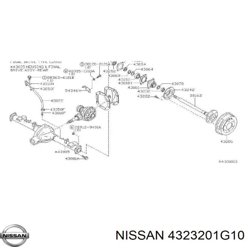  4323201G10 Nissan