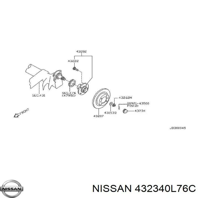 432340L76C Nissan/Infiniti 