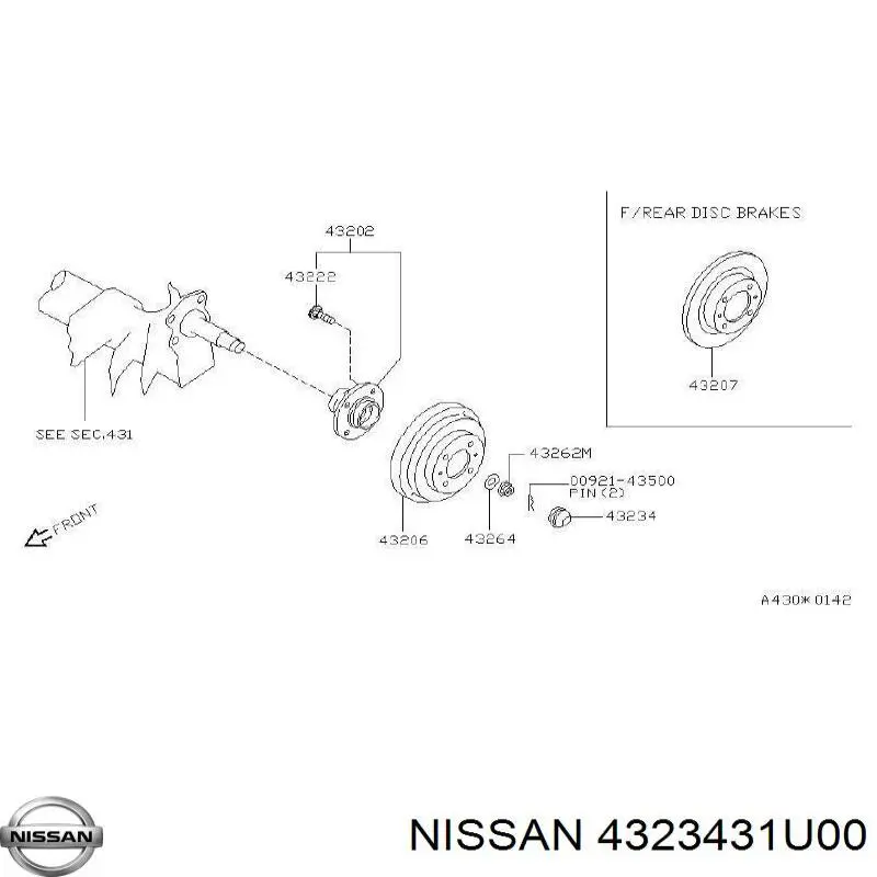  4323431U00 Nissan