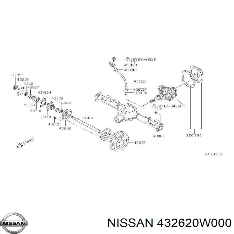 Купити 432620W000 Nissan/Infiniti 
