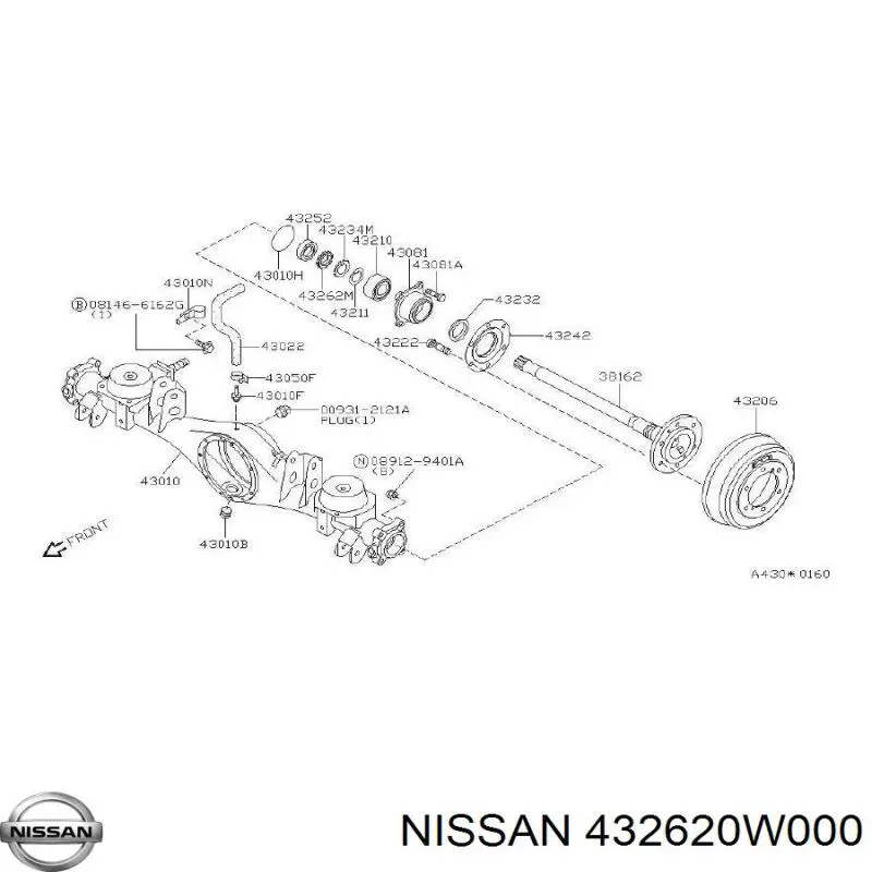  432620W000 Nissan