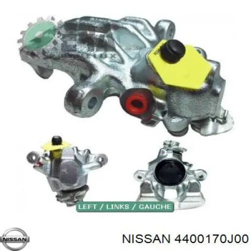 Супорт гальмівний задній правий Nissan/Infiniti 4400170J00 ціна, від 13.81 USD